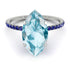 Hidden Halo Marquise Aquamarine Engagement Ring - Journey No. 415