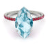 Hidden Halo Marquise Aquamarine Engagement Ring - Journey No. 412 image 2