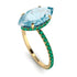 Hidden Halo Marquise Aquamarine Engagement Ring - Journey No. 404