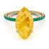 Hidden Halo Marquise Citrine Engagement Ring - Journey No. 604