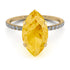 Hidden Halo Marquise Citrine Engagement Ring - Journey No. 601