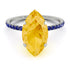 Hidden Halo Marquise Citrine Engagement Ring - Journey No. 615