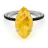Hidden Halo Marquise Citrine Engagement Ring - Journey No. 609 image 2