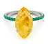 Hidden Halo Marquise Citrine Engagement Ring - Journey No. 606