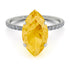 Hidden Halo Marquise Citrine Engagement Ring - Journey No. 603 image 2