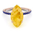 Hidden Halo Marquise Citrine Engagement Ring - Journey No. 614