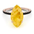 Hidden Halo Marquise Citrine Engagement Ring - Journey No. 608 image 2