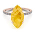 Hidden Halo Marquise Citrine Engagement Ring - Journey No. 602