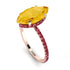 Hidden Halo Marquise Citrine Engagement Ring - Journey No. 611 image 3
