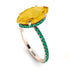 Hidden Halo Marquise Citrine Engagement Ring - Journey No. 605 image 3