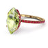Hidden Halo Marquise Peridot Engagement Ring - Journey No. 710 image 1