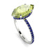 Hidden Halo Marquise Peridot Engagement Ring - Journey No. 715