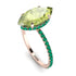 Hidden Halo Marquise Peridot Engagement Ring - Journey No. 705 image 3