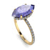 Hidden Halo Marquise Tanzanite Engagement Ring - Journey No. 201 image 3