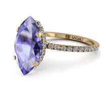 Hidden Halo Marquise Tanzanite Engagement Ring - Journey No. 201 image 1