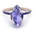 Hidden Halo Marquise Tanzanite Engagement Ring - Journey No. 214