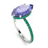 Hidden Halo Marquise Tanzanite Engagement Ring - Journey No. 206