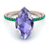 Hidden Halo Marquise Tanzanite Engagement Ring - Journey No. 205 image 2
