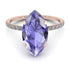 Hidden Halo Marquise Tanzanite Engagement Ring - Journey No. 202