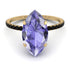 Hidden Halo Marquise Tanzanite Engagement Ring - Journey No. 207