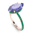 Hidden Halo Marquise Tanzanite Engagement Ring - Journey No. 205