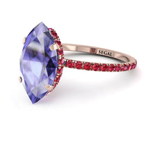 Hidden Halo Marquise Tanzanite Engagement Ring - Journey No. 211 image 1