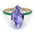 Hidden Halo Marquise Tanzanite Engagement Ring - Journey No. 204