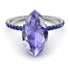 Hidden Halo Marquise Tanzanite Engagement Ring - Journey No. 215