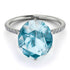 Hidden Halo Oval Aquamarine Engagement Ring - Gemma No. 403 image 3