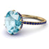 Hidden Halo Oval Aquamarine Engagement Ring - Gemma No. 413 image 1