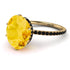 Hidden Halo Oval Citrine Engagement Ring - Gemma No. 607