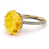 Hidden Halo Oval Citrine Engagement Ring - Gemma No. 601 image 1