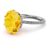 Hidden Halo Oval Citrine Engagement Ring - Gemma No. 603