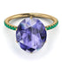 Hidden Halo Oval Tanzanite Engagement Ring - Gemma No. 204 image 3
