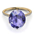 Hidden Halo Oval Tanzanite Engagement Ring - Gemma No. 201 image 3