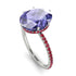 Hidden Halo Oval Tanzanite Engagement Ring - Gemma No. 212 image 2