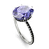 Hidden Halo Oval Tanzanite Engagement Ring - Gemma No. 209 image 2