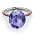 Hidden Halo Oval Tanzanite Engagement Ring - Gemma No. 212