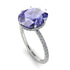 Hidden Halo Oval Tanzanite Engagement Ring - Gemma No. 203 image 2