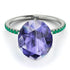 Hidden Halo Oval Tanzanite Engagement Ring - Gemma No. 206 image 3