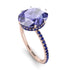 Hidden Halo Oval Tanzanite Engagement Ring - Gemma No. 214 image 2