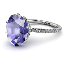 Hidden Halo Oval Tanzanite Engagement Ring - Gemma No. 203 image 1