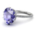 Hidden Halo Oval Tanzanite Engagement Ring - Gemma No. 203 image 1