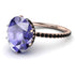 Hidden Halo Oval Tanzanite Engagement Ring - Gemma No. 208 image 1