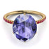 Hidden Halo Oval Tanzanite Engagement Ring - Gemma No. 210 image 3