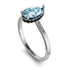 Hidden Halo Pear Aquamarine Engagement Ring - Mary No. 409