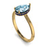 Hidden Halo Pear Aquamarine Engagement Ring - Mary No. 413 image 2