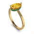 Hidden Halo Pear Citrine Engagement Ring - Mary No. 604 image 2
