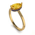 Hidden Halo Pear Citrine Engagement Ring - Mary No. 613 image 2