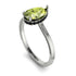 Hidden Halo Pear Peridot Engagement Ring - Mary No. 709 image 2
